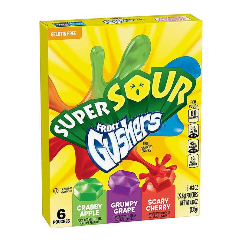 Betty Crocker Super Sour Fruit Gushers 136g