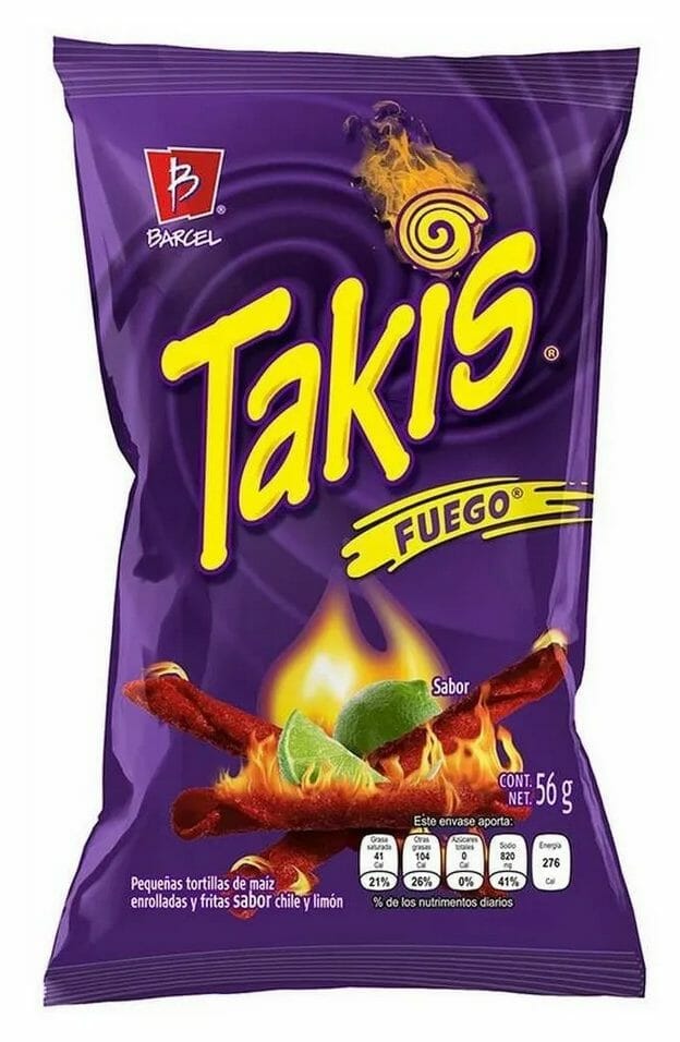 Takis Fuego Tortilla Chips 55g - Best Before 23rd March 2024