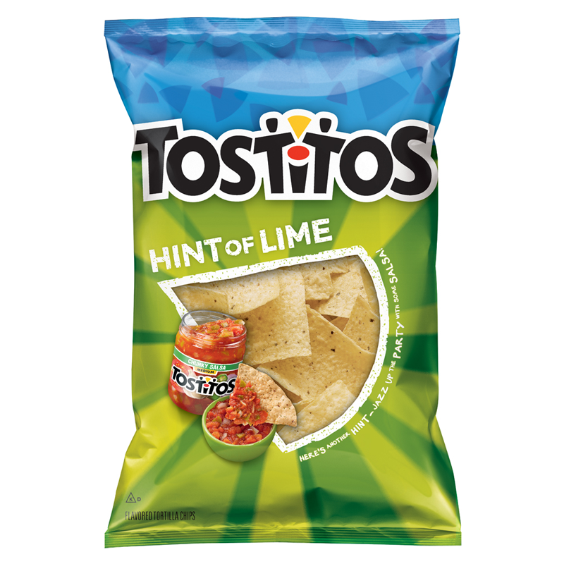 Tostitos Hint Of Lime Tortilla Chips 283g