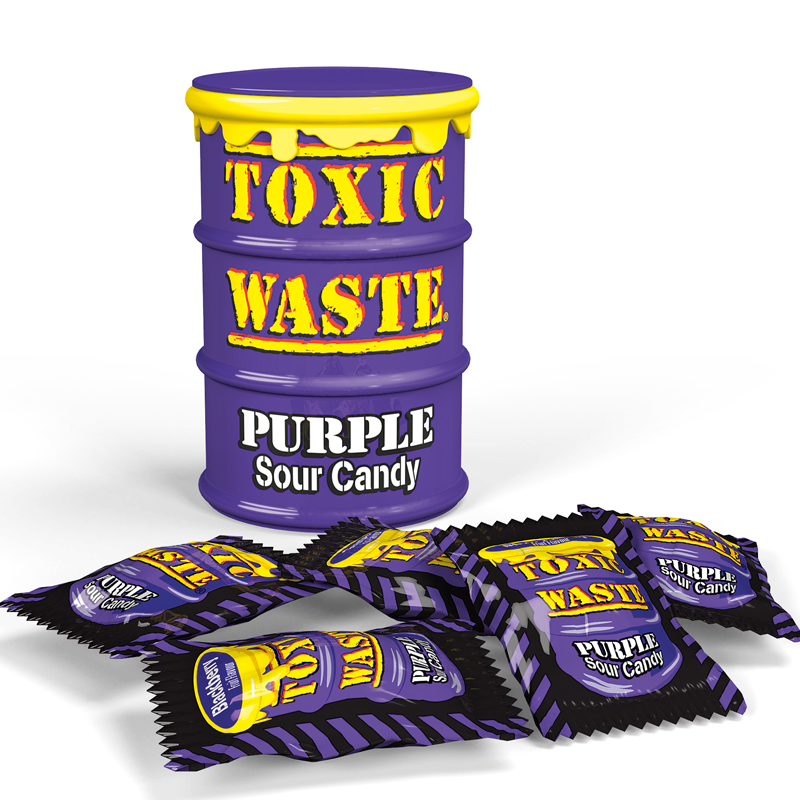 Toxic Waste Purple Drum Extreme Sour Candy 42g