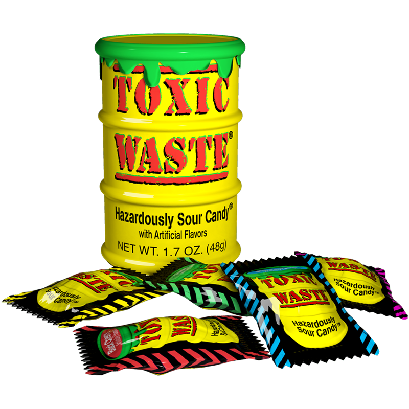 Toxic Waste Yellow Drum Extreme Sour Candy 42g