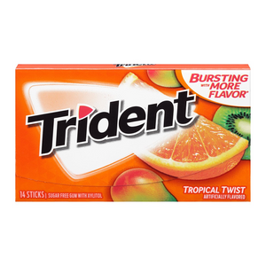 Trident Gum Tropical Twist 14 Pieces