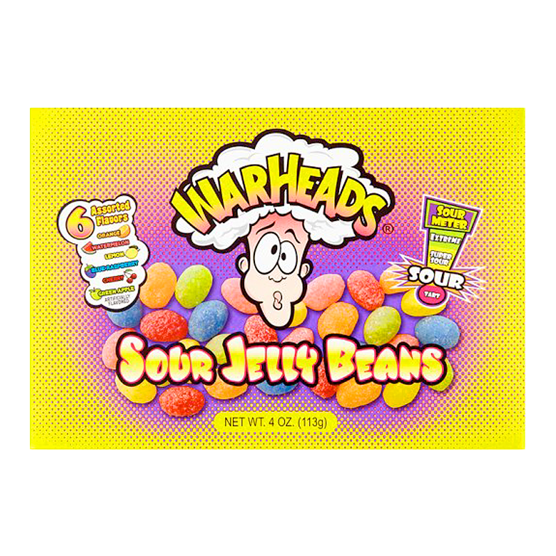 Warheads Sour Jelly Beans Theatre Box 113g