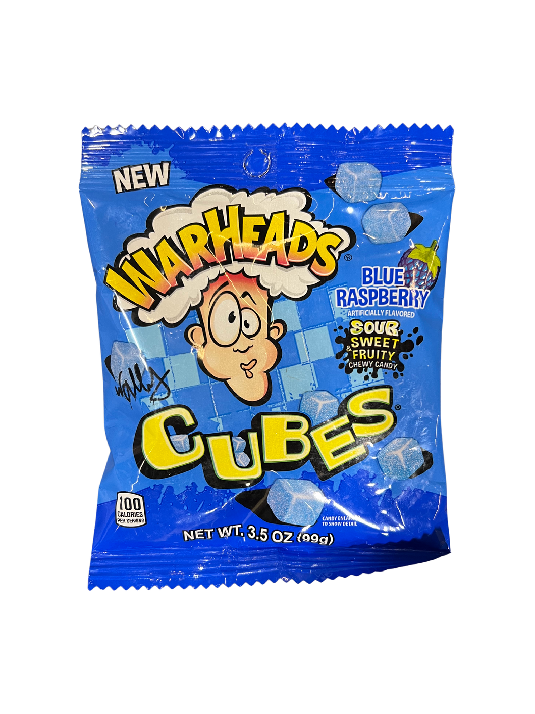 Warheads Chewy Cubes Blue Raspberry 99g