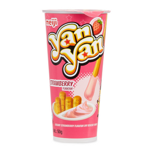 Meiji Yan Yan Strawberry Creme Biscuit Snack 57g
